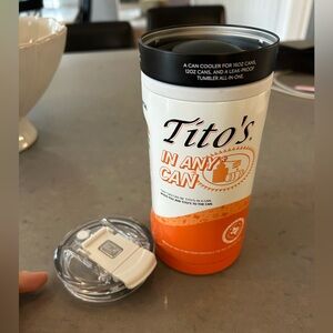 Tito's Limited Edition Orange Can Cooler